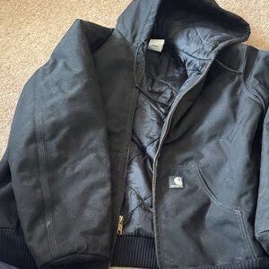 Carhartt men’s J133 black men’s quilted jacket coat rare medium